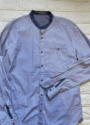 Нова стильна чоловіча молодіжна сорочка розмір м-л