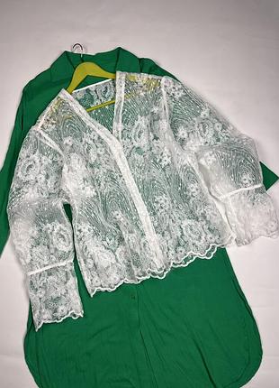 Сорочка оверсайз з мережива