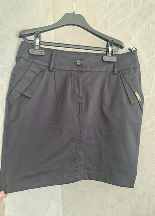 Темно синяя юбка