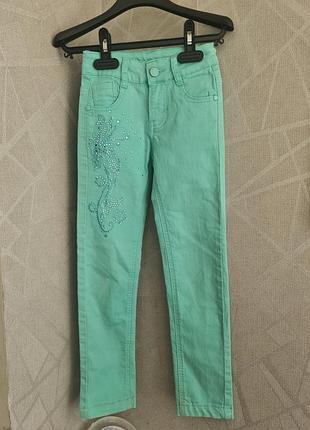 Джинсы легкие с камнями