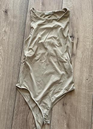 Боді zara нюдовий бежевий розмір xs