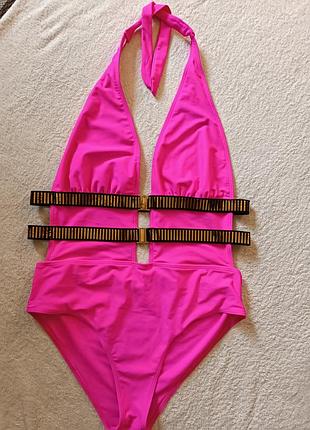 Низька ціна! купальник суцільний. новий. шикарний купальник! яскравий купальник! хл