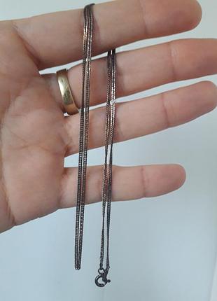 Винтаж 925 серебро серебряная цепочка