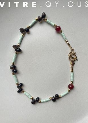 Намисто ручної роботи з намистин чокер