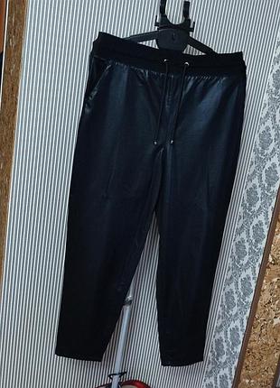 Adorati 🇹🇷 турецкие стрейчевые женские брюки с кожаным напылением большой размер