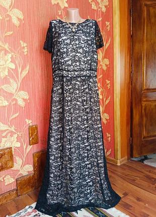 Шикарное платье 52-54.стан новой вещи