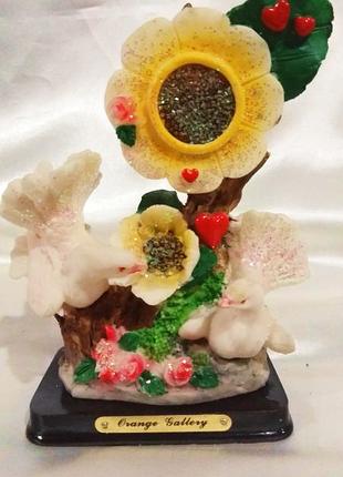 Статуэтка "голуби в цветах" отличный подарок влюбленным