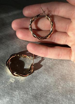 Сережки кільця мінімалізм