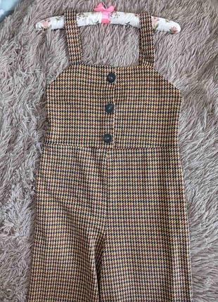 Стильный комбинезон ромпе для девочки 13-14 лет zara.
