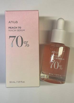 Сыворотка с персиковой водой и ниацинамидом anua - peach 70% niacinamide serum