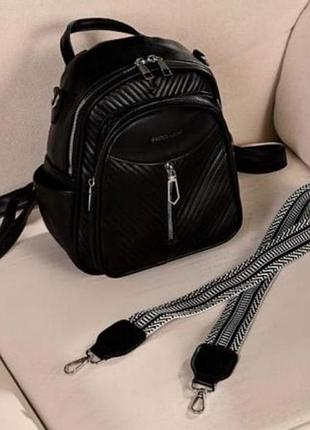 Сумка рюкзак чорний