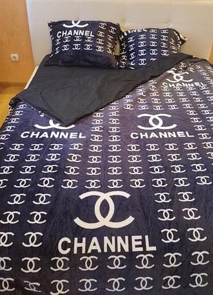 Комплект постельного белья,теплые комбинированные комплекты флис+бязь голд,размер евро