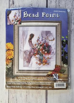 Набір для вишивання бісером design works 2451 dreaming леді та квіти!