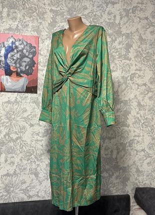 Сукня довга жіноча, зеленого кольору