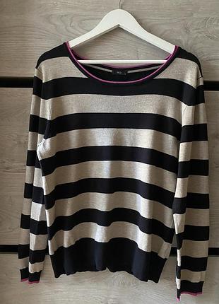 Смугастий віскощний джемпер