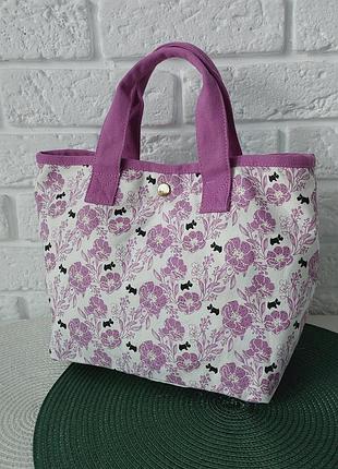 Radley хорошенькая сумка мини шоппер. коттон.