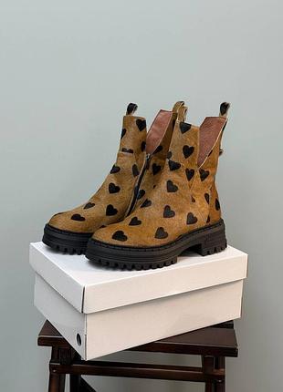 Шкіра поні серця ексклюзив черевики оригінальні