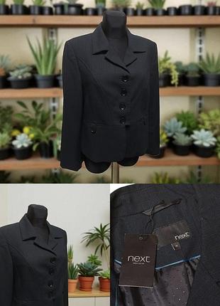 💼 элегантный стильный жакет пиджак с карманами от next с этикеткой 👠🖤