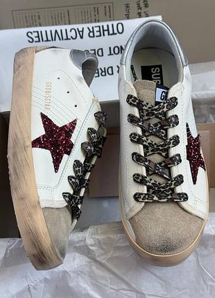 Кеди ggdb golden goose з натуральної шкіри, повне брендове пакування