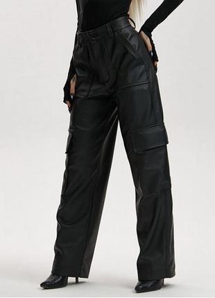 Штаны брюки женские кожзам искусственная кожа классные стильные