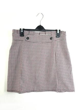 Мініспідниця stylewise в чорно-червону клітинку, розмір uk 12