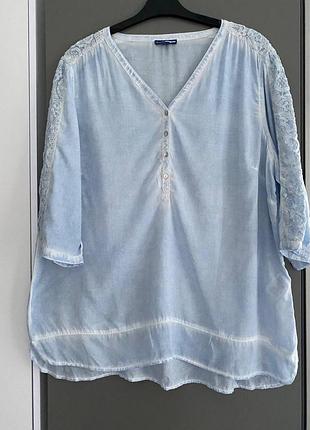 Тонкая коттоновая блуза🌹