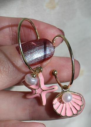 Серьги "морские мотивы"