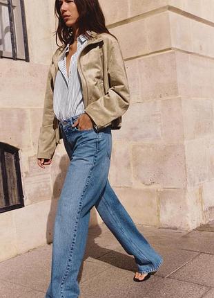 Прямые джинсы z1975 straight full length от zara