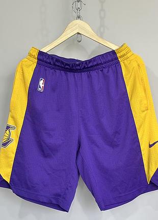 Nike nba los angeles lakers practice shorts оригинальные шорты