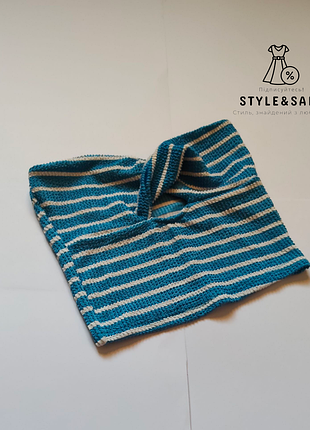 Модный топ в полоску с декором shein xs