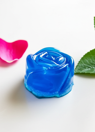 Мыло ручной работы, для рук, голубая роза