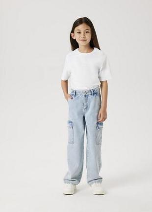 Модні джинси вільного крою карго h&m loose fit straight leg jeans