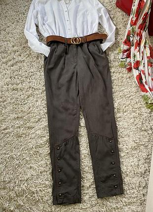 Стильні жіночі завужені брюки в кольорі олива ,sandro,p.36