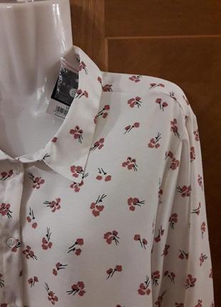 Брендовая   новая блуза рубашка р.18 от peacocks