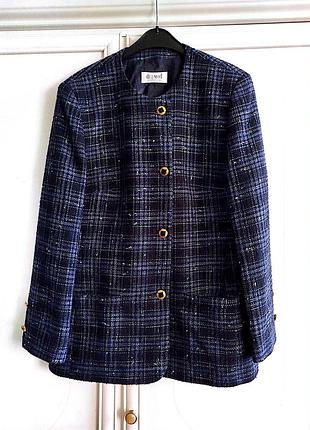 Жакет твидовый от delmod шерсть