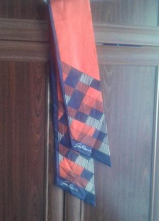 Винтажный итальянский шёлковый шарф gim renoir, унисекс