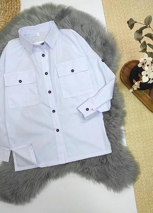 Белая рубашка для девочки