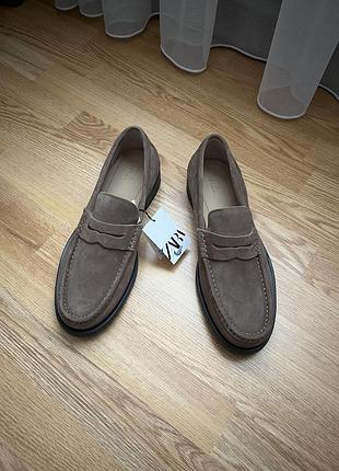 Кожаные лоферы zara (p. 43)