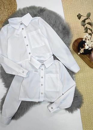 Рубашка белая для девочки