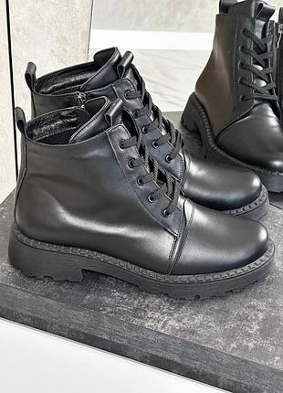 Чоботи натур шкіра / замш / лак чорні під замовлення 36-43р кольори