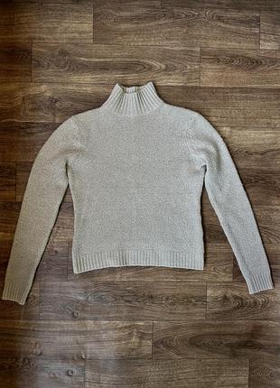 Светр під горло бежевий базовий