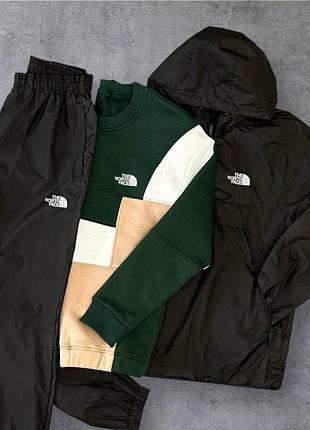Костюм tnf анорак + світшот tnf на флісі  в подарунок