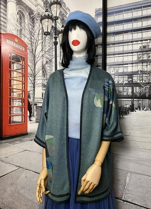 Распашной кардиган didi в  цветочный принт