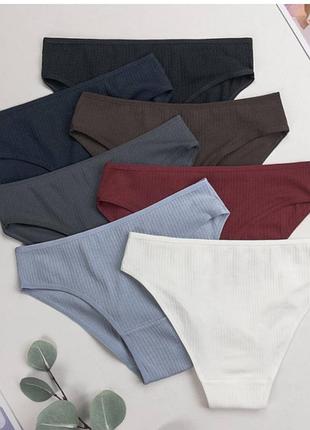 Трусы женские в рубчик