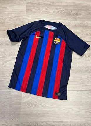 Детская футбольная футболка nike bercelona