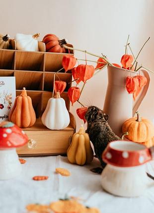 Набір свічок гарбуз, у формі гарбуза? осіння свічка, осінній декор