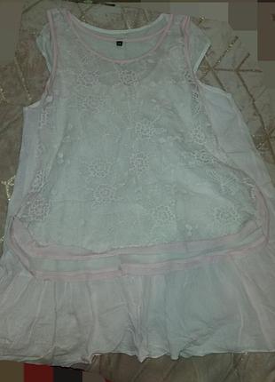 Платье женское розовое летнее легенькое