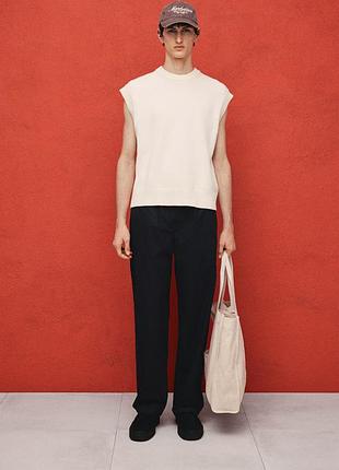 Чоловічі бавовняні штани h&m relaxed fit