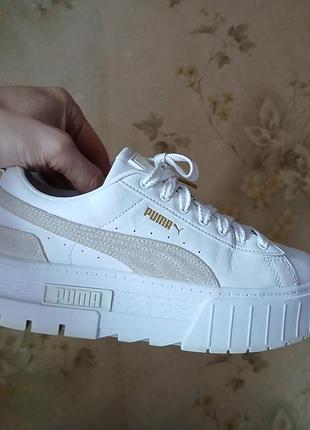 Кроссовки puma meizu platform на стопу 24,5 см натуральная кожа
