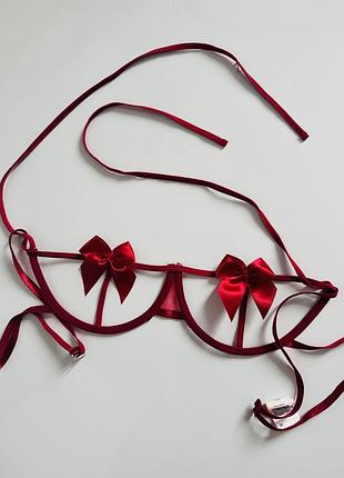 Еротичний бюстгальтер з відкритим доступом батал